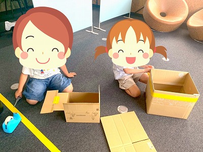 創造力がいっぱい！ダンボール工作とこだわりの紙粘土作り✨